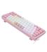 کیبورد مکانیکال گیمینگ ردراگون مدل K617 FIZZ Pink & White